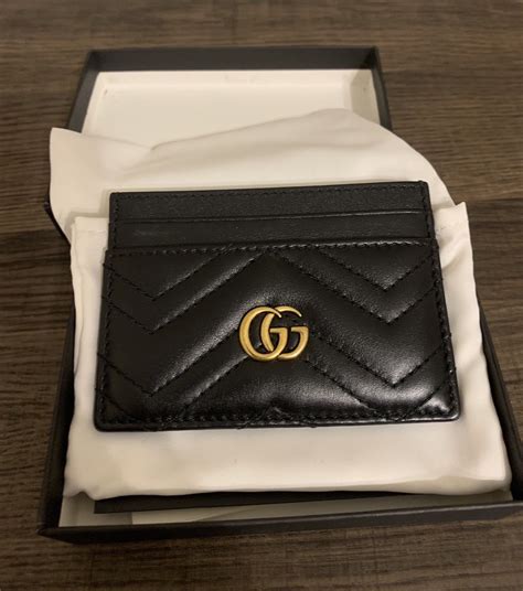 gucci quilted leather cardholder|Gucci wallet with coin pouch.